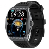 Smartwatch iSEN JT03 Gray, 1.85 HD, Imbunatatire somn, Glicemie, PPG+ECG, HR, Apel Bt, SOS, Asist. vocal, Ingrijire de la distanta