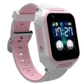 Smartwatch MyKi 4 LTE, Ecran IPS 1.4inch, Bluetooth, 4GB Flash, Camera 2MP, Apeluri vocale si video, Tripla localizare, Wi-Fi, Waterproof IP67 (Alb/Roz)