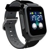 Smartwatch MyKi 4 LTE, Ecran IPS 1.4inch, Bluetooth, 4GB Flash, Camera 2MP, Apeluri vocale si video, Tripla localizare, Wi-Fi, Waterproof IP67 (Negru/Gri)