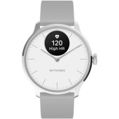 Smartwatch Withings Scanwatch Light, 37mm, Ecran OLED Grayscale, Gorilla Glass, Bluetooth, Ritm Cardiac, Monitorizare somn, Tracker Fitness (Alb)