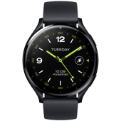 Smartwatch Xiaomi Watch 2, Ecran AMOLED 1.43inch, 2GB RAM, 32GB Flash, Bluetooth, Wi-Fi, GPS, Waterproof 5 ATM, Google Wear OS, Curea TPU (Negru)