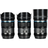 Sniper Lens APS-C AF Kit 23, 33 56mm F1.2 E-Mount Black Carbon