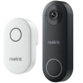 Sonerie inteligenta cu camera Reolink D340W, 5MP, 2506x1920, detectie miscare, IP65, Wireless (Negru/Alb)