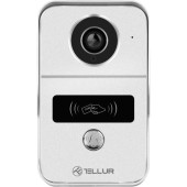 Sonerie inteligenta cu functie video interfon Tellur Smart TLL331511, Wi-Fi, 1080P, senzor de miscare, functie deschidere, MicroSD, IP54, Vedere pe timp de noapte 10m, Gri