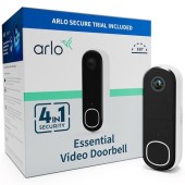 Sonerie video Arlo Essential Security Full HD AVD3001-100EUS, detectie AI (Alb)