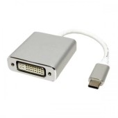 spacer Adaptor Spacer SP-CM-DVIF-01, DVI-I female - USB-C male, Silver