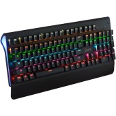 spacer Tastatura mecanica Spacer, Switch blue, Iluminare RGB, Negru