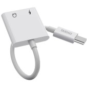 splitter casti USB Type C - USB Type C / mini mufa de 3,5 mm