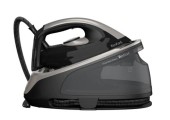 Statie de calcat TEFAL Express Easy SV6140E0, 2200W, 380g/min, 1.7 L, Talpa ceramica (Negru/Gri)