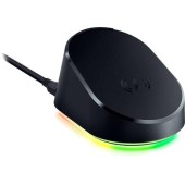 Statie de incarcare Razer Mouse Dock Pro, iluminare RGB, USB Type-C, Pentru Razer Basilisk V3 Pro, Cobra Pro si Naga V2 Pro (Negru)