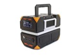 Statie incarcare Technaxx TX-231, 917 Wh, 1200 W, USB-C, USB-A, 2x230 V, Priza auto, incarcare auto/AC/solara(optional) (Negru/Portocaliu)