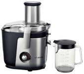 Storcator de fructe si legume Bosch MES4010, 1200 W, 3 Viteze, Tub de alimentare 84 mm (Argintiu/Negru)