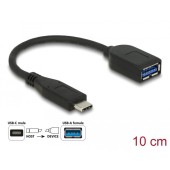 SuperSpeed USB 10 Gbps (USB 3.1 Gen 2) USB Type-C™ male > USB Type-A female 10 cm coaxial black Premium