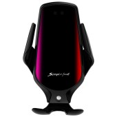 Suport Auto NEGRU R1 Senzor Incarcare Fast Charge Wireless 