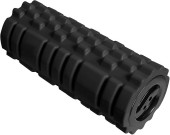 Suport pentru picioare, ergonomic, clindric cu striatii, UNILUX Roller - negru