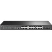 Switch cu management TP-Link TL-SG3428XPP-M2, Negru