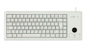 Tastatura CHERRY TAS G84-4400, layout US, TRACKBALL USB (Alb)