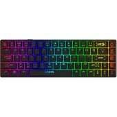 Tastatura Gaming Aqirys Mira Wireless, Bluetooth, Iluminare RGB, USB, Negru