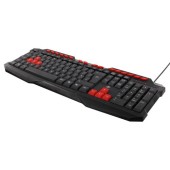 Tastatura gaming DELTACO GAMING, UK layout (Negru/Portocaliu)