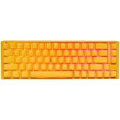 Tastatura gaming Ducky One 3 Yellow SF, iluminare RGB, switch-uri MX-Brown, Galben