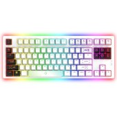 Tastatura Gaming Mecanica AQIRYS Aludra TKL White, USB, iluminare RGB (Alb)