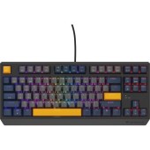 Tastatura Gaming Mecanica Genesis THOR 230 TKL Negative, USB Type-A, Iluminare RGB, Switch-uri Outemu Panda (Albastru)