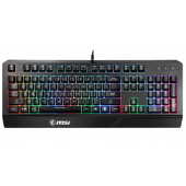 Tastatura Gaming MSI Vigor GK20, iluminare RGB, US Layout, USB (Negru)