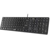 Tastatura Genius SlimStar 126, USB (Negru)