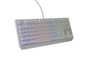 Tastatura Mecanica Gaming Genesis Thor 230 TKL, USB, Iluminare RGB, Switch-uri Outemu Brown (Alb)