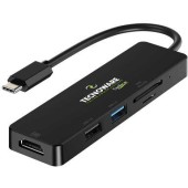 TECNOWARE Hub USB Tecnoware FHUB17693, 1x USB 2.0, 1x USB 3.2 gen 1, 1x HDMI, Negru