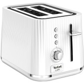 Tefal Toaster TEFAL Loft TT761138, 7 niveluri de rumenire, 3 functii dedicate, iluminare LED, tava firmituri, Alb