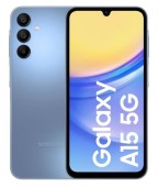 Telefon Mobil Samsung Galaxy A15 5G, Procesor Mediatek Dimensity 6100+ Octa-Core, Super AMOLED Touchscreen 6.5inch, 4GB RAM, 128GB Flash, Camera Tripla 50+5+2MP, Wi-Fi, 5G, Dual Sim, Android (Albastru)