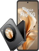 Telefon Mobil ZTE Nubia Flip, Procesor Qualcomm SM7450-AB Snapdragon 7 Gen 1 Octa-Core, OLED Touchscreen 6.9inch, 8GB RAM, 256GB Flash, Camera Duala 50+2MP, Wi-Fi, 5G, Dual Sim, Android (Negru)