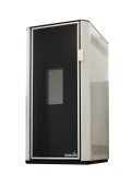 Termosemineu pe peleti Fornello Lidya 25 kW, pompa Grundfos, vas expasniune, telecomanda, arzator inox, sistem curatare mecanica