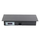 Termostat digital pentru rack de podea cu prindere in plafon DATEUP 9801130781 (Negru)