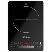 TESLA Plita portabila cu inductie Tesla IC400B, 2000 W, 25 x 25 cm, 8 niveluri putere, Negru