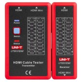 Tester cablu HDMI UNI-T UT681HDMI, baterie de 9 V (Rosu)