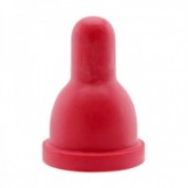 Tetina pentru miei, roșie, cauciuc