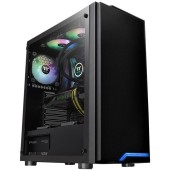 Thermaltake Carcasa Thermaltake H100 Tempered Glass, Middle Tower, fara sursa, ATX, Neagra