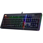 Thermaltake Tastatura gamer cu fir Thermaltake eSPORTS Level 20 RGB (US), Negru-Rosu