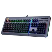 Thermaltake Tastatura gamer cu fir Thermaltake eSPORTS Level 20 RGB (US), Titan-Rosu