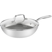 Tigaie Wok Eternal Mesh 28cm Inox Negru