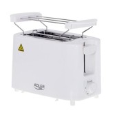 Toaster de paine AD 3223, 900W, Pentru doua felii, 6 nivele, Incalzire, Alb