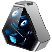 TR03-A Showcase, Tempered Glass - Argintiu