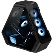 TR03-G Showcase, Tempered Glass - Negru