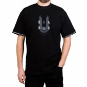 Tricou barbati negru medium Tricou brbai negru medium