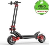 Trotineta electrica ZERO 11x, Baterie LG 32Ah/72V, Autonomie 160 Km, Viteza 110 Km/h, Motor 2 x 1600W, Roti pneumatice 11inch, Suspensii hidraulice (Negru/Rosu)