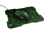 Trust Mouse gaming + mousepad Trust GXT 781 Rixa , Verde Camo