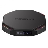 TV Box T95 Plus Smart Media Player Negru, 8K, RAM 8GB, ROM 64GB, Android 11, RK3566 Quad Core, WiFi dual band, Lumini pulsatorii