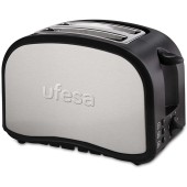 Ufesa Prajitor de paine Ufesa TT7985, 800W, 2 felii, inox/negru